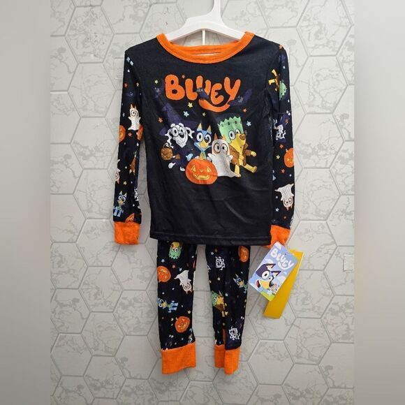 Bluey Halloween Pajamas Set Shirt Girls Boys Bingo Dog Disney Costume - Picture 1 of 8